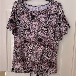 NY COLLECTION PAISLEY TOP